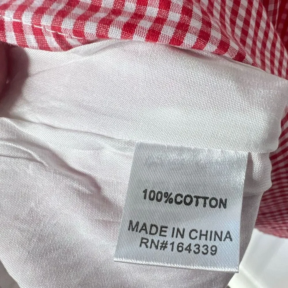 Petal & Pup Luna Red Gingham Mini Skirt Size Small - Picture 3 of 4